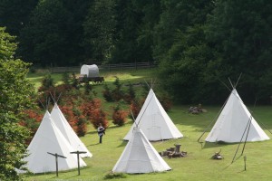 dormir dans un tipi