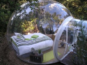 dormir dans une bulle