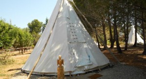 dormir dans un tipi